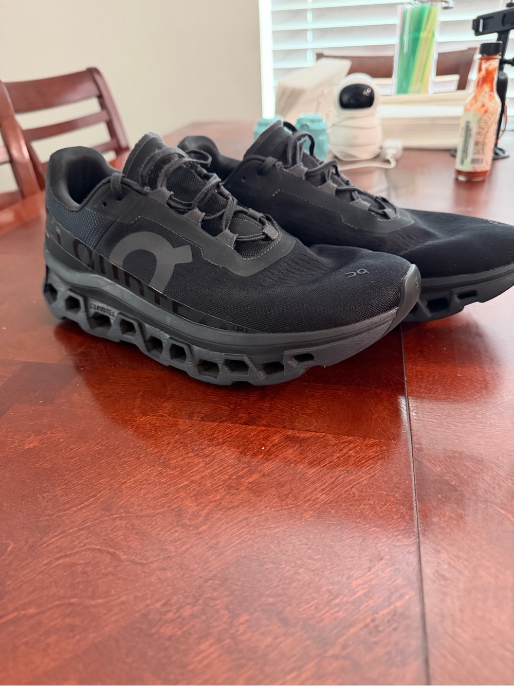 On Running Men's Black Cloudmonster Sneakers
